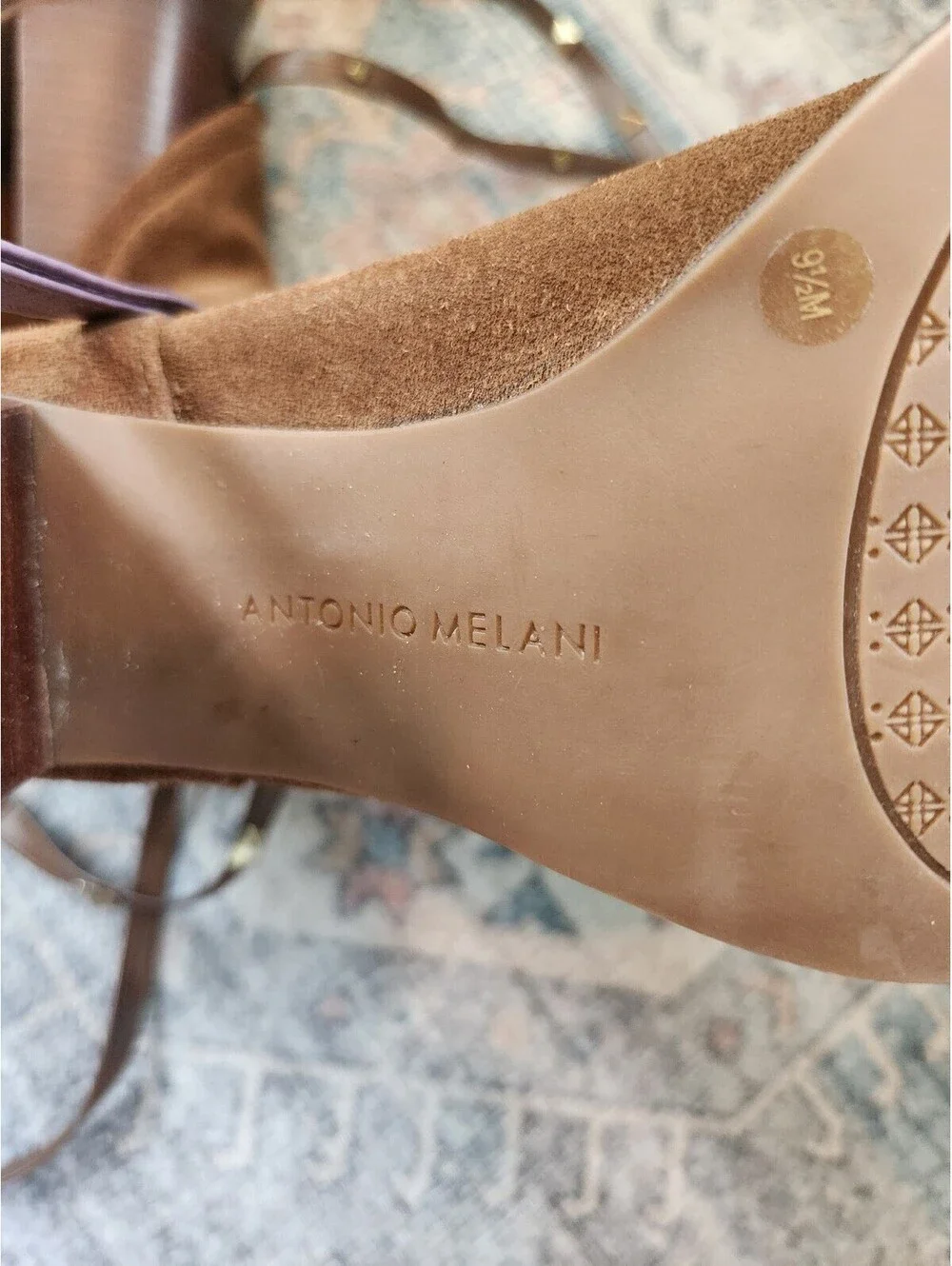 Knee high suede boots